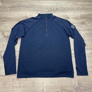 Lululemon Sweater Mens Large Blue Half Zip Pullover Athletic Running Long Sleeve